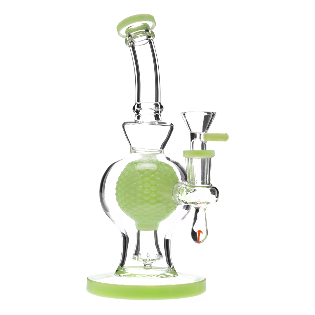 Grid Globe Perc Water Pipe