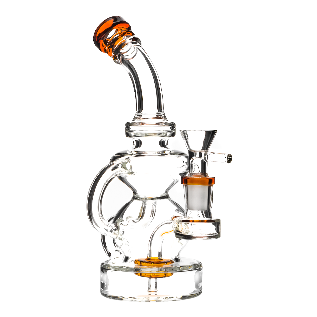 Hourglass Tubed Perc Water Pipe