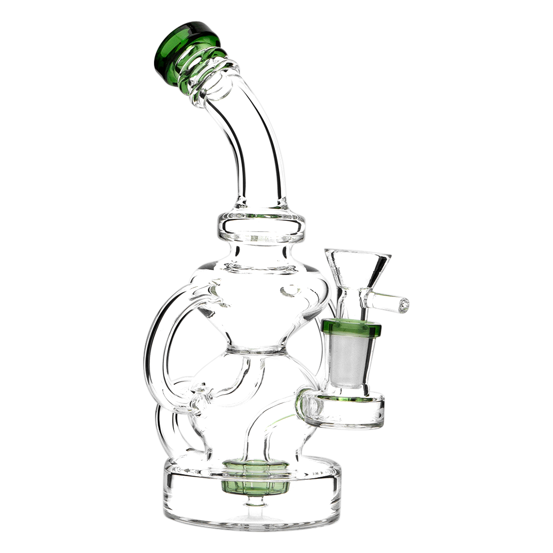 Hourglass Tubed Perc Water Pipe