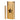 Front view of the Famous X Aluminum Dugout Pipe, a metallic gold dugout with a simple cylindrical design.
