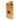 Front view of the Famous X Aluminum Dugout Pipe, showing its metallic gold casing and sleek, rectangular form.