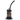 Side view of the JM Plastics Mini Hoser with Carb Hole Acrylic Bong showing a dark blue-tinted cylindrical chamber, angled hose, metal bowl, and flared black base.