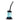 Front view of the JM Plastics Mini Hoser with Carb Hole acrylic water pipe, featuring a clear, curved neck and black base.