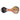 Front view of the 4-inch Gold and Frit Spoon Pipe, showcasing its colorful frit pattern and curved design.