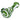 A studio shot of the 4.5-inch Swirl Color Tube Pipe, showing the green glass with swirling white accents in a front-facing view.