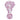 A straight-on view of the 4.5-inch Swirl Color Tube Pipe, featuring a translucent, swirling pink and white glass design.