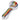 A close-up, angled view of the Twisted Rasta & White Art Pipe, showcasing its colorful glass design.