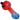 Front view of the Gradient Glass Frit Pipe - 3.5 in, showing a colorful glass pipe with a frit pattern and rounded shape.