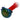 A three-quarter view of the 4.5-inch Colorful Reversal Art Spoon Pipe, displaying a vibrant red and blue swirl pattern.