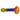 A side view of the 4.5-inch Colorful Reversal Art Spoon Pipe, showcasing its vibrant, colorful glass construction.