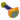 A side view of the 4.5-inch Colorful Reversal Art Spoon Pipe, featuring a vibrant blue and green glass design.