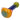 A close-up, angled view of the Colorful Reversal Art Spoon Pipe – 4.5 in, showcasing its vibrant, swirling glass design.