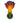 A front view of the 4.5-inch Colorful Reversal Art Spoon Pipe, showcasing its colorful glass design and curved bowl.