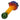 A side view of the 4.5-inch Colorful Reversal Art Spoon Pipe with a vibrant, swirling glass design.
