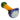 A side view of the 4.5-inch Colorful Reversal Art Spoon Pipe, showcasing its vibrant, multi-toned glass construction.
