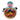 Front view of the Wig Wag Reversal Spoon Pipe, featuring colorful swirls within clear glass and a curved bowl.