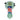 A side view of the 4.5-inch Wig Wag Reversal Spoon Pipe, showcasing its curved design and glass construction.