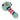 A side view of the 4.5-inch Wig Wag Reversal Spoon Pipe, featuring a colorful, swirled glass design.