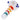 A close-up, angled view of the 4.5-inch Wig Wag Reversal Spoon Pipe, showcasing its colorful glass design.