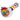 A side view of the 4.5-inch Wig Wag Reversal Spoon Pipe with colorful swirls against a plain white background.