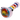 A side view of the 4.5-inch Wig Wag Reversal Spoon Pipe, showcasing colorful swirls within the clear glass body.