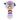 A studio shot of the 4.5-inch Wig Wag Reversal Spoon Pipe, displaying a colorful glass design from a slightly elevated angle.