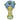 Front view of the 4.5-inch Net Reversal spoon pipe, displaying a vibrant swirl of blue and green glass.