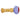 Front view of the 4.5-inch Net Reversal spoon pipe, showing its curved design and vibrant color pattern.