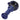 A detailed view of the 4.5-inch Net Reversal Spoon Pipe, showcasing its swirling blue and white glass design.