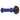 Front view of the Net Reversal Spoon Pipe - 4.5 in, featuring a blue and white glass swirl design.