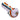 A side view of the Slime Rasta Rainbow Spoon Pipe, showcasing its colorful, curved design against a plain white background.