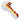 A studio shot of the Slime Rasta Rainbow Spoon Pipe – 4.5 in, displaying its vibrant rainbow coloring and curved design.