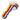 A detailed side view of the Slime Rasta Rainbow Spoon Pipe, displaying its vibrant, colorful glass construction.