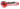 Side view of the Cloud Cali Inc DankStop 3-inch Glass w/ Drips Hand Pipe in mottled red glass with blue streaks and three raised drips.