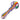 DankStop Rasta Slime Colorful Glass Pipe - 4 in.