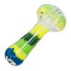 DankStop Fancy Multi-Color Striped Glass Spoon Pipe - 5 in.