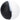 Close-up front view of the black-and-white split sphere DankStop Silicone Ball Container showing its seam and matte texture.