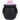 Close-up front view of the DankStop Silicone Honey Jar Container showing a matte black rounded body embossed with "HONEY" and a pale pink lid.