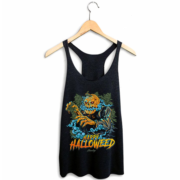 Happy Halloweed Racerback Tank Top