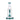 A straight-on view of the HydroBarrel Mini Rig, showcasing its clear glass construction and compact size.