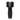 Center-frontal view of the black Invincibowl Infinity showing its cylindrical top with a white shield logo and tapered stem.