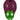 Front view of the Eggplant Pipe, a smooth, purple glass pipe with a rounded shape and visible mouthpiece.