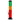 Front view of the JM Plastics Irie Twist with Pull Slide Acrylic Water Pipe, featuring a colorful, layered acrylic design.