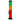 Front view of the JM Plastics Irie Twist with Pull Slide Acrylic Water Pipe, showcasing a colorful, twisting acrylic design.