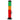 Front view of the JM Plastics Irie Twist with Pull Slide Acrylic Water Pipe, showing a colorful, twisting acrylic design.