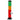 A front view of the JM Plastics Irie Twist with Pull Slide Acrylic Water Pipe, showing the colorful acrylic tube and pull slide.