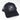 A slightly angled, front view of the Jane West Snapback Hat, showing its black fabric and mesh back against a plain white background.