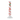 Front view of the Candy Cane XL Bong, a tall, white and red patterned glass piece with a classic cylindrical shape.