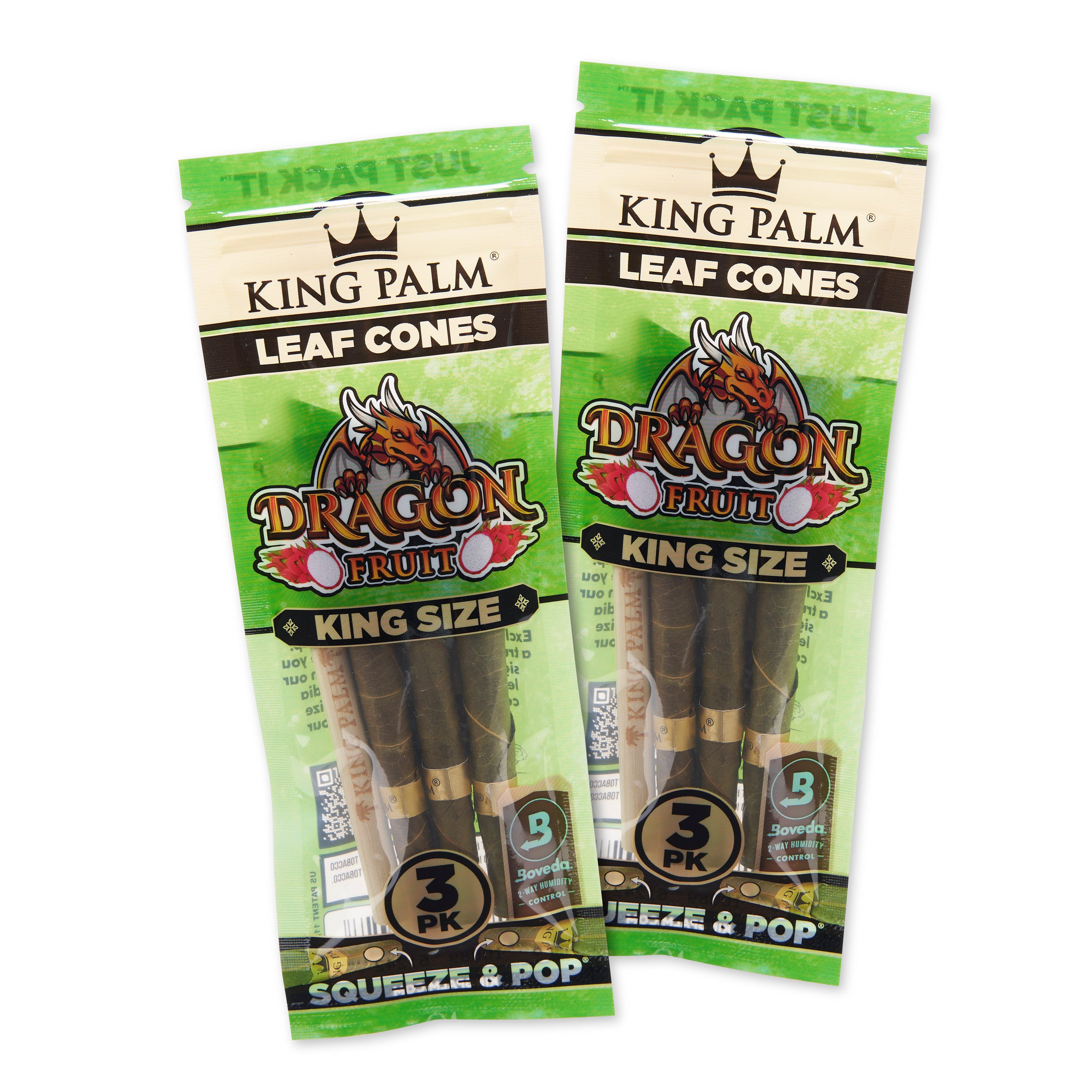 King Size Flavored Palm Leaf Cones - 2 Packs of 3