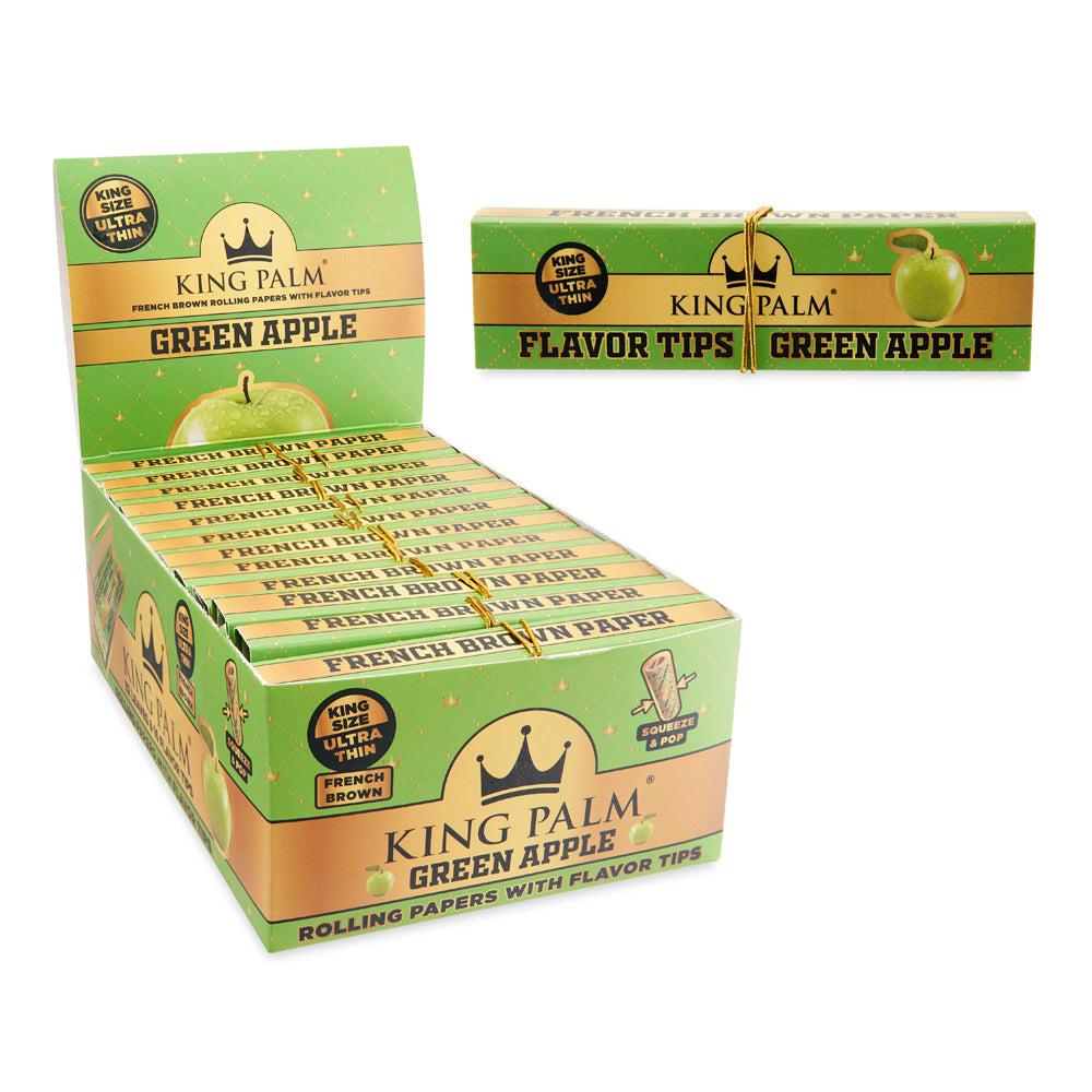 French Brown Rolling Papers with Flavored Tips - King Size - Box of 24